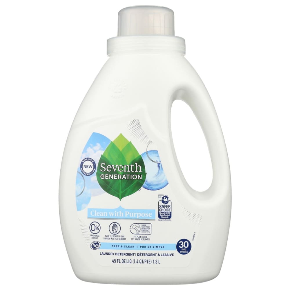 SEVENTH GENERATION: Liquid Laundry Detergent Free and Clear 45 fo (Pack of 3) - Home Products > Laundry Detergent - SEVENTH GENERATION