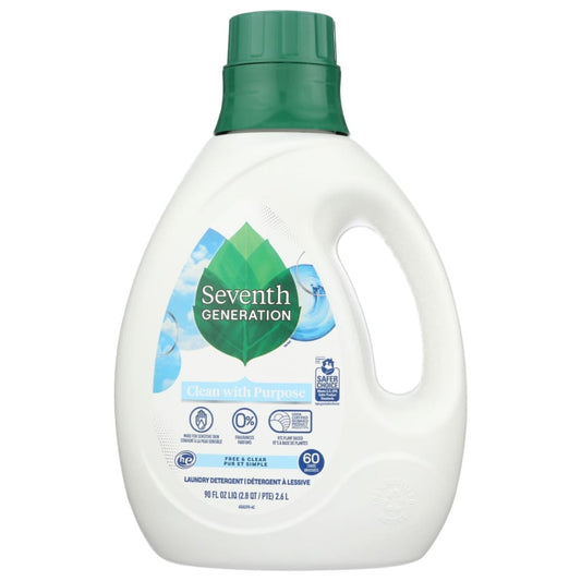 SEVENTH GENERATION: Liquid Laundry Detergent Free and Clear 90 fo - Home Products > Laundry Detergent - SEVENTH GENERATION