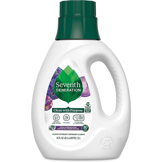 SEVENTH GENERATION: Liquid Laundry Lavender 45 FO (Pack of 3) - Householder Cleaners & Supplies > LAUNDRY PRODUCTS LIQUID - SEVENTH