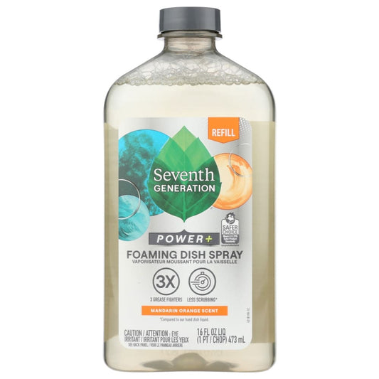 SEVENTH GENERATION: Mandarin Orange Foaming Dish Spray Refill 16 fo (Pack of 4) - Home Products > Dish Detergent - SEVENTH GENERATION