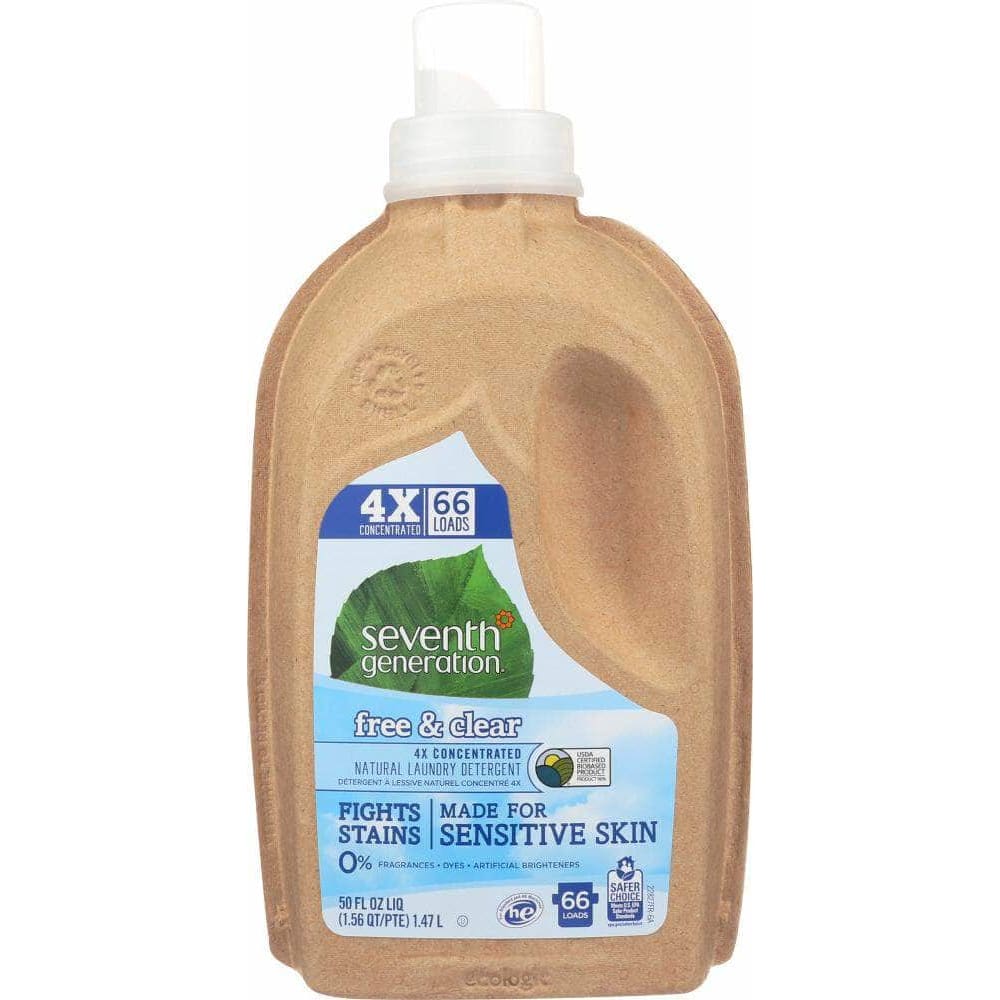Seventh Generation Seventh Generation Natural Laundry Detergent 4X Free & Clear, 50 Oz
