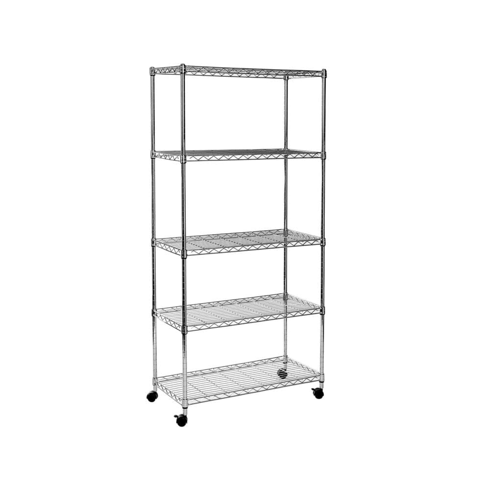 Seville Classics 5-Tier Steel Wire Shelving 30 W x 14 D x 61.5 H - Shelving - ShelHealth