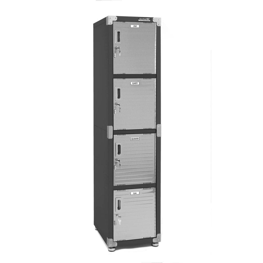 Seville Classics UltraHDÂ® 4-Door Locker Cabinet 15 W x 18 D x 72 H - Garage Cabinets - Seville