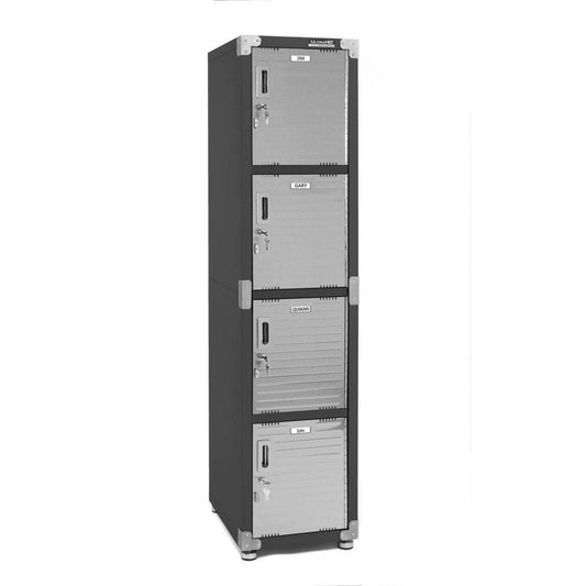 Seville Classics UltraHDÂ® 4-Door Locker Cabinet 15 W x 18 D x 72 H - Garage Cabinets - Seville