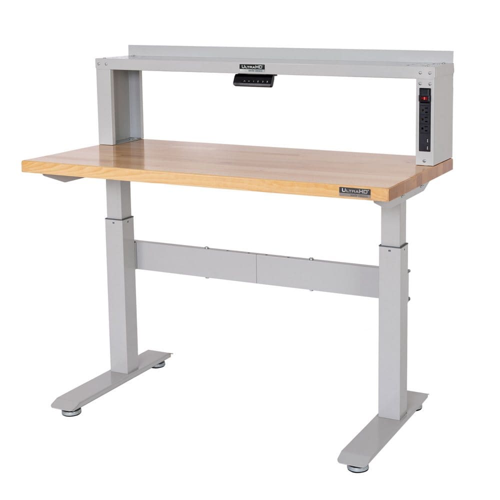 Seville Classics UltraHD Electric Workbench 48â€ W x 24â€ D x 40â€ to 54â€ H - Workbenches - Seville