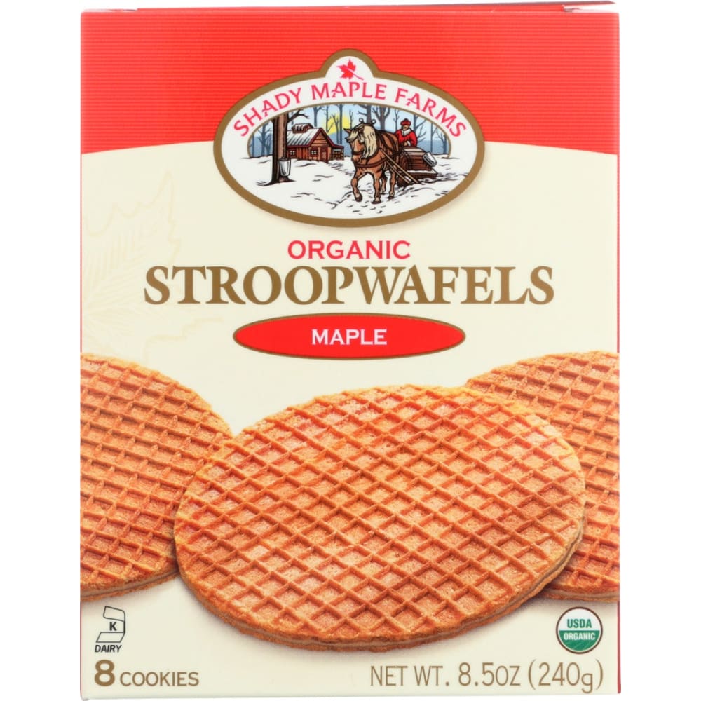 SHADY MAPLE FARM: Organic Stroopwafels Maple 8.5 oz (Pack of 4) - SHADY MAPLE FARM