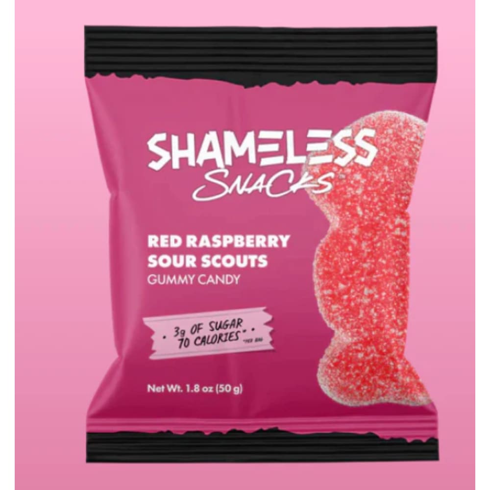Shameless Rasberry SHAMELESS SNACKS: Gummy Sr Rspbry Scout, 1.8 oz (Pack of 5) | ShelHealth
