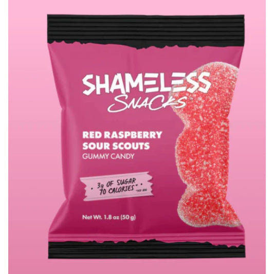 SHAMELESS SNACKS: Gummy Sr Rspbry Scout 1.8 oz (Pack of 5) - Grocery > Chocolate Desserts and Sweets > Candy - SHAMELESS SNACKS