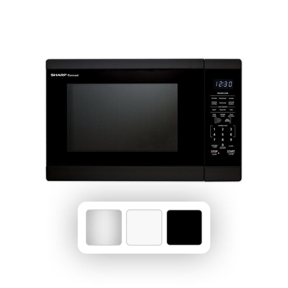 Sharp 1.4 Cu. Ft. 1100W Countertop Microwave Oven With Sensor Cooking ...