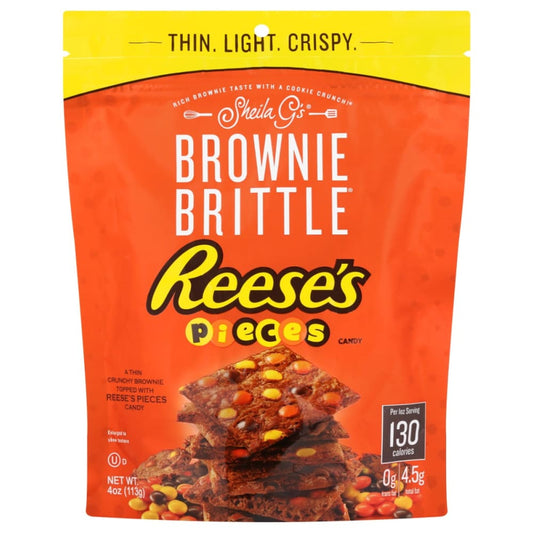 SHEILA GS: Brittle Brownie Reeses 4 oz (Pack of 5) - Grocery > Snacks > Cookies - SHEILA GS