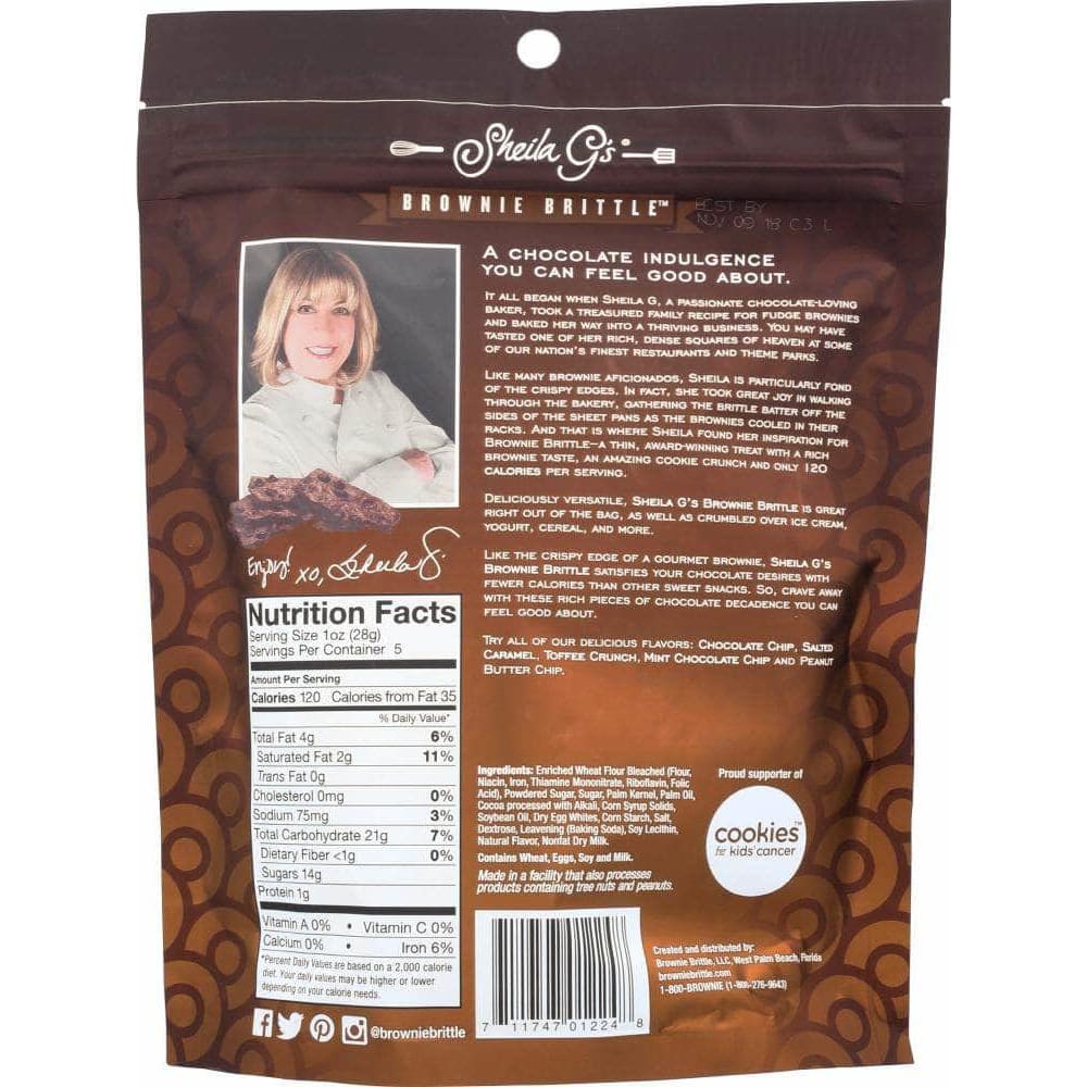 Sheila Gs Sheila G's Brownie Brittle Chocolate Chip, 5 oz