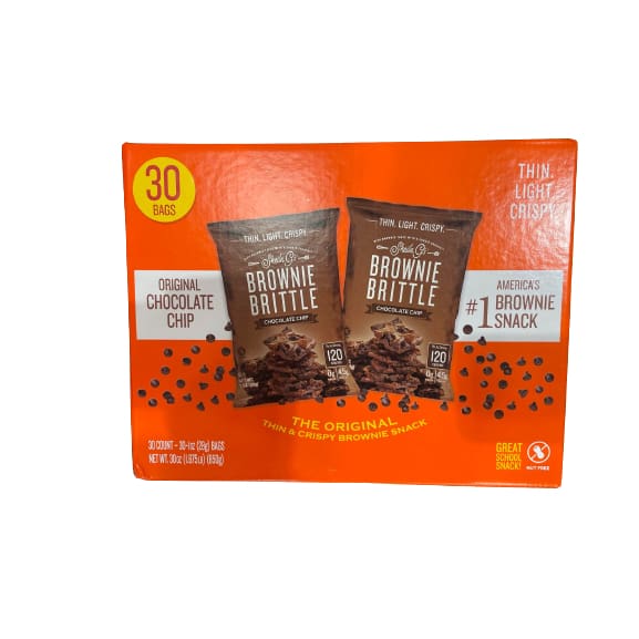 Sheila G’s Chocolate Chip Brownie Brittle 30 Count (30 oz.) - Sheila G’s