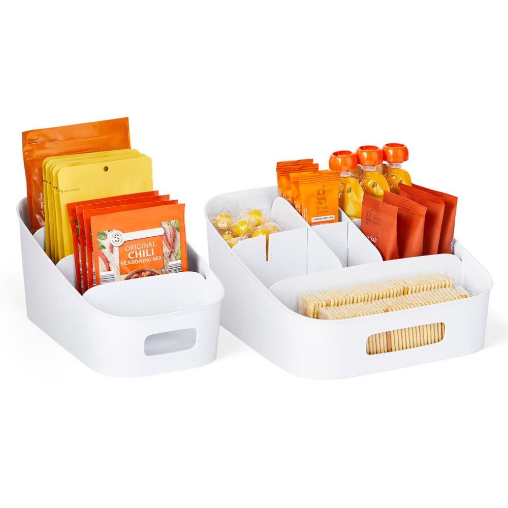 ShelfBin 2-Piece Tiered Organizer Set - Kitchen Organization - ShelHealth