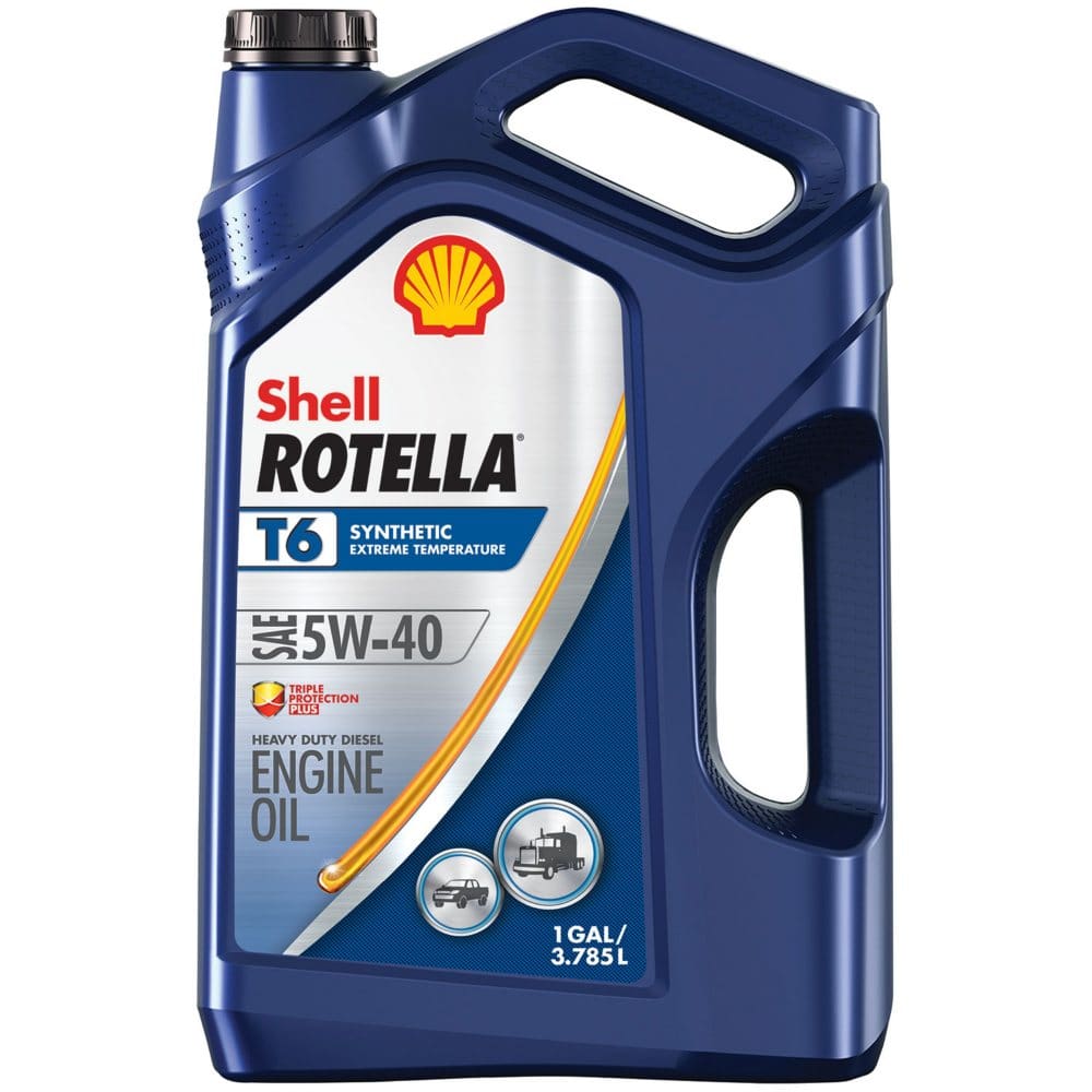 Shell Rotella T6 5W-40 Synthetic Heavy-Duty Diesel Engine Oil (3-pack/1 gallon bottles) (Pack of []) - Engine Oil & Fluids - Shell