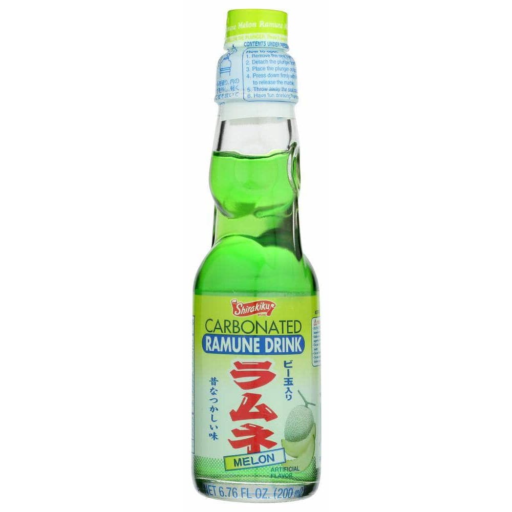 Shirakiku Brand Shirakiku Carbonated Beverage Ramune Melon, 6.76 fl. oz.