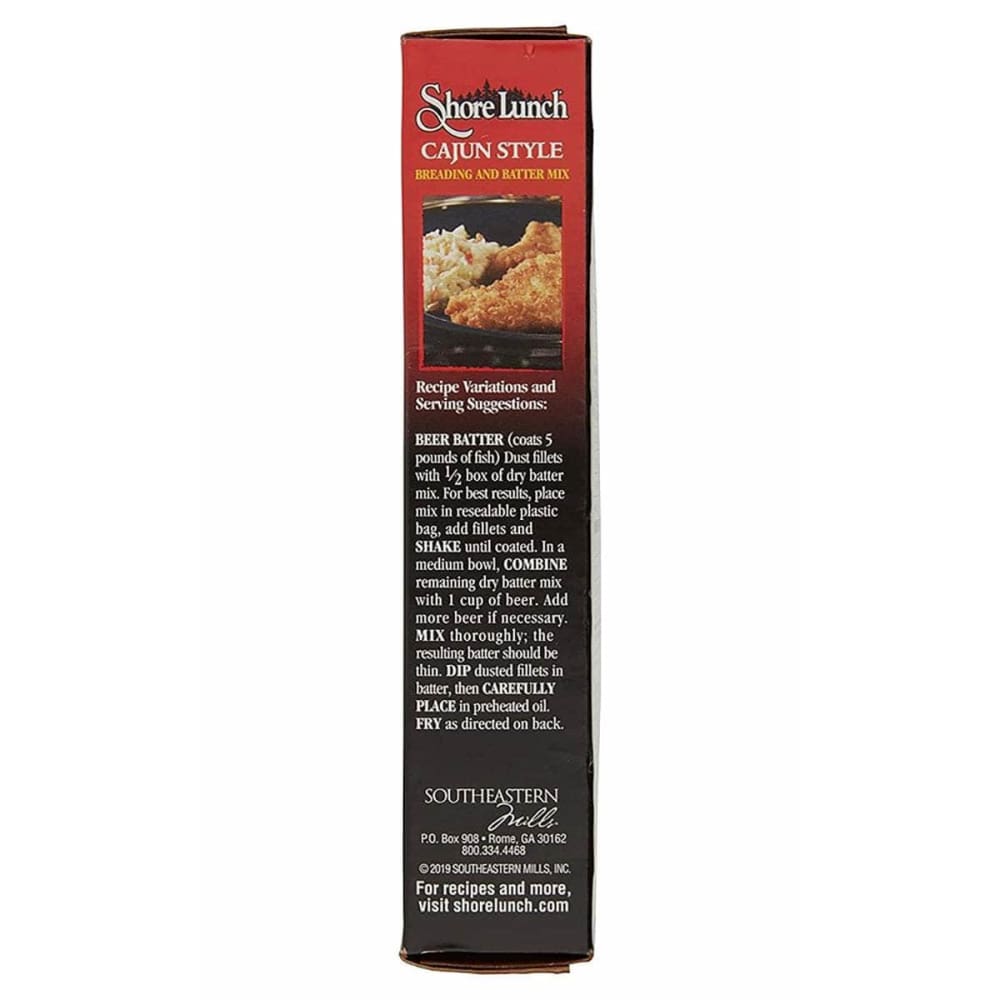 SHORE LUNCH Grocery > Cooking & Baking > Seasonings SHORE LUNCH Cajun Style Fish Breading Batter Mix, 9 oz