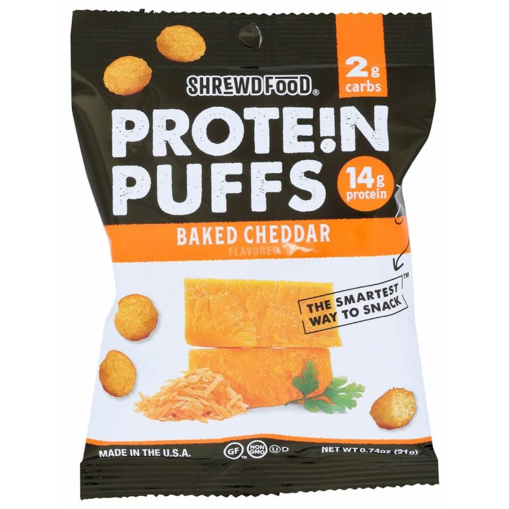 SHREWD FOOD SHREWD FOOD Protein Puffs Baked Cheddar, 0.74 oz