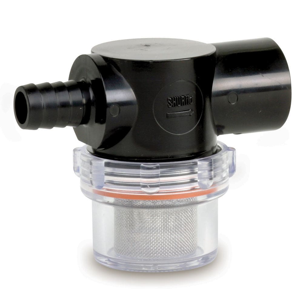 Shurflo by Pentair Twist-On Water Strainer - 1/ 2 Barb Inlet - Clear Bowl - Marine Plumbing & Ventilation | Strainers & Baskets - Shurflo