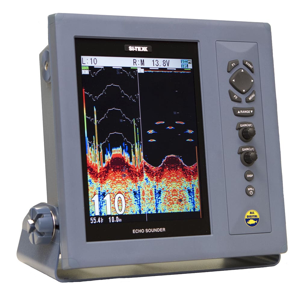 SI-TEX CVS-1410 Dual Freq Color 10.4 LCD Fishfinder 1Kw - No Transducer - Marine Navigation & Instruments | Fishfinder Only - SI-TEX
