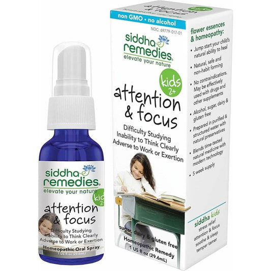 SIDDHA REMEDIES Siddha Remedies Attention & Focus Kids Sp, 1 Fo