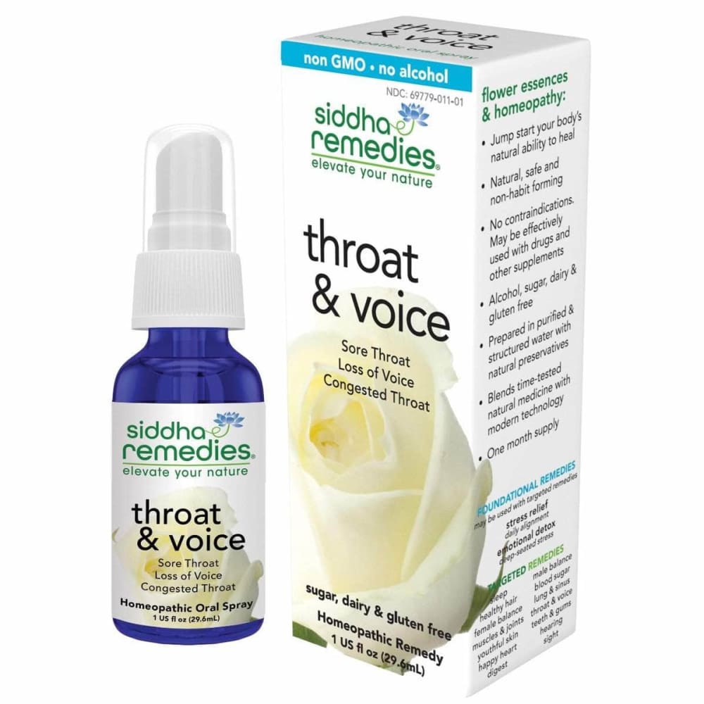 SIDDHA REMEDIES Siddha Remedies Throat & Voice Spray, 1 Fo