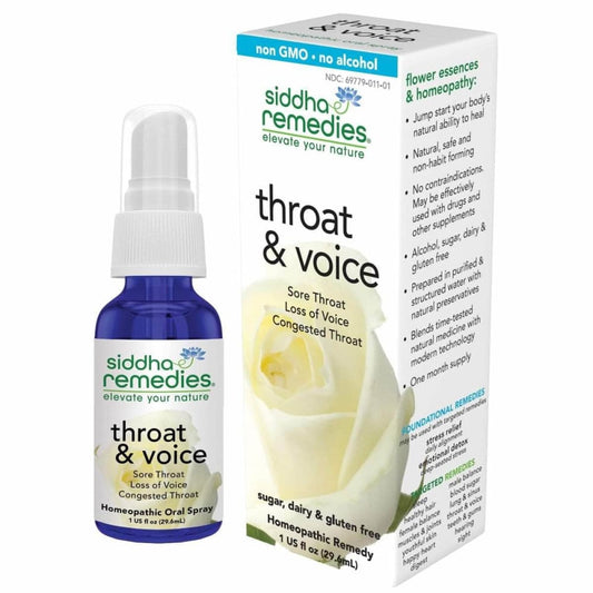 SIDDHA REMEDIES Siddha Remedies Throat & Voice Spray, 1 Fo