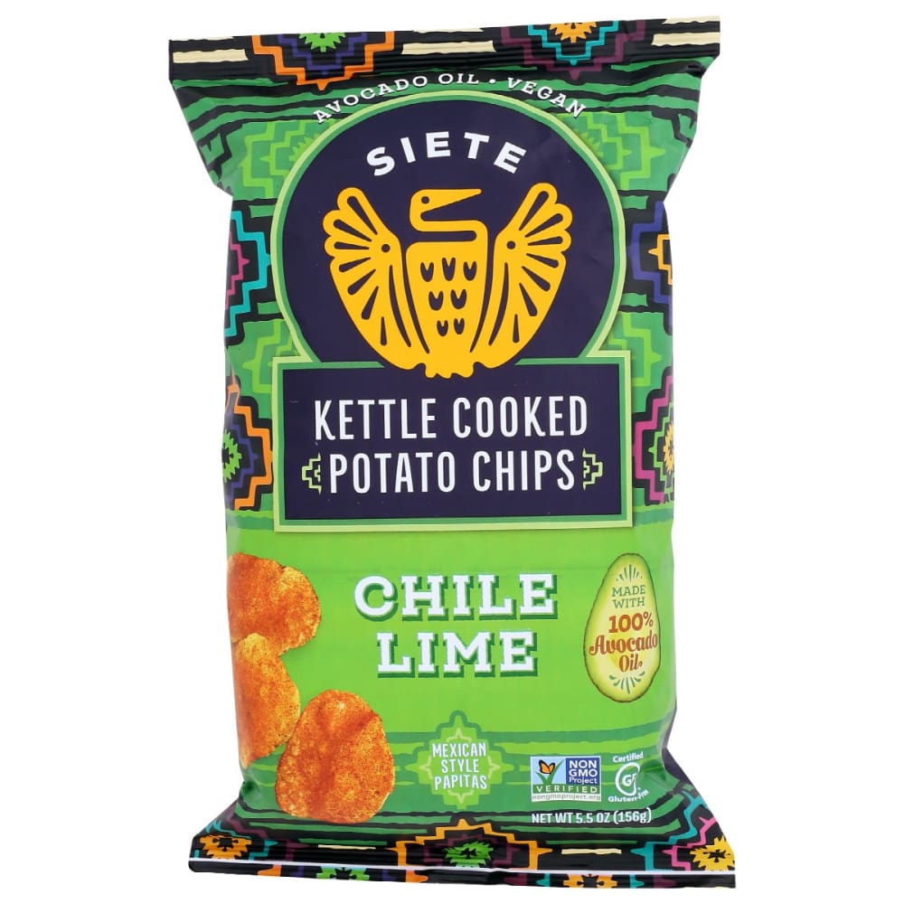 SIETE: Chili Lime Potato Chips 5.5 oz (Pack of 5) - SIETE