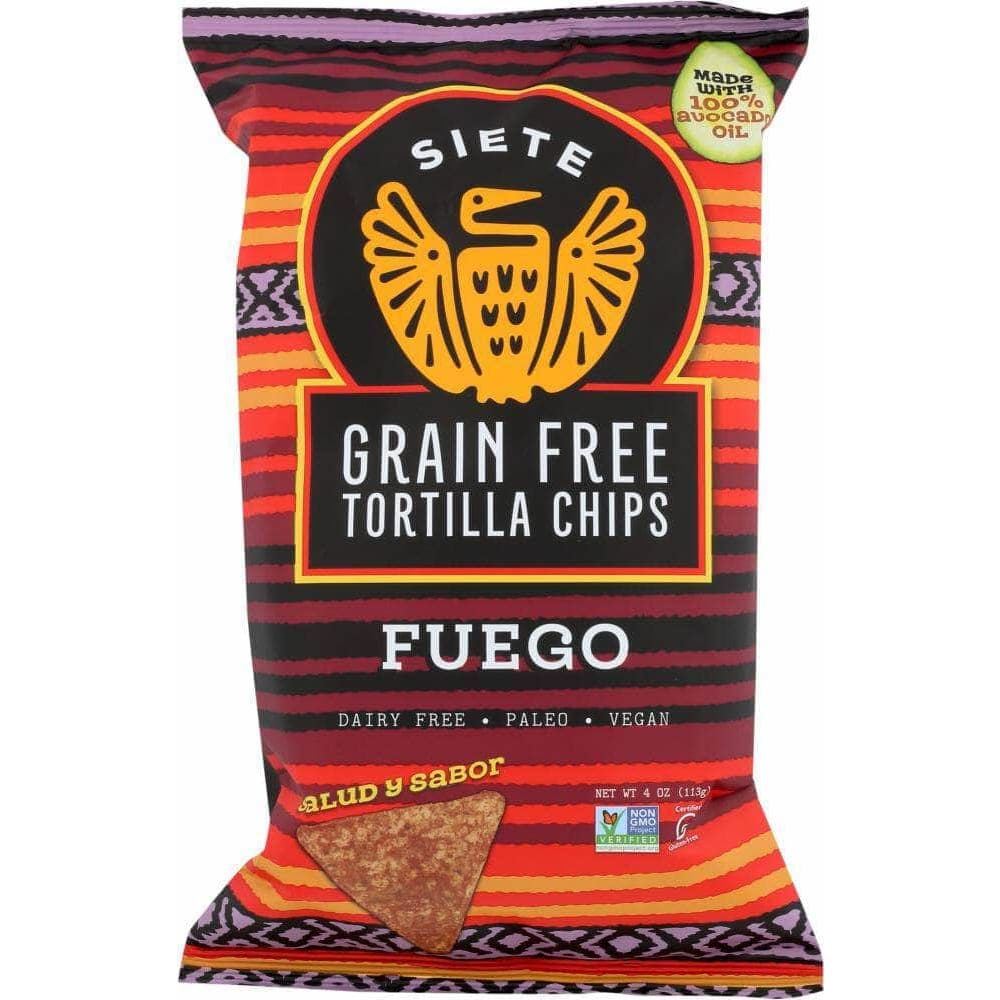 Siete Siete Chip Tortilla Fuego, 4 oz