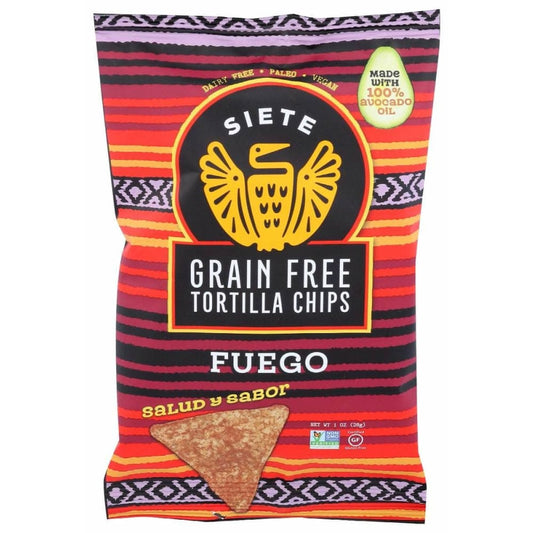 SIETE SIETE Fuego Grain Free Tortilla Chips, 1 oz