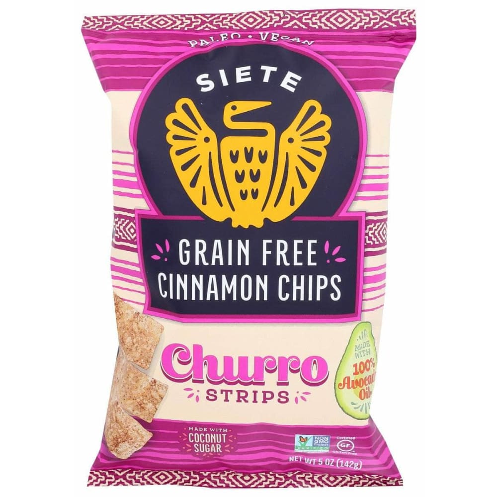 SIETE SIETE Grain Free Cinnamon Chips Churro Strips, 5 oz