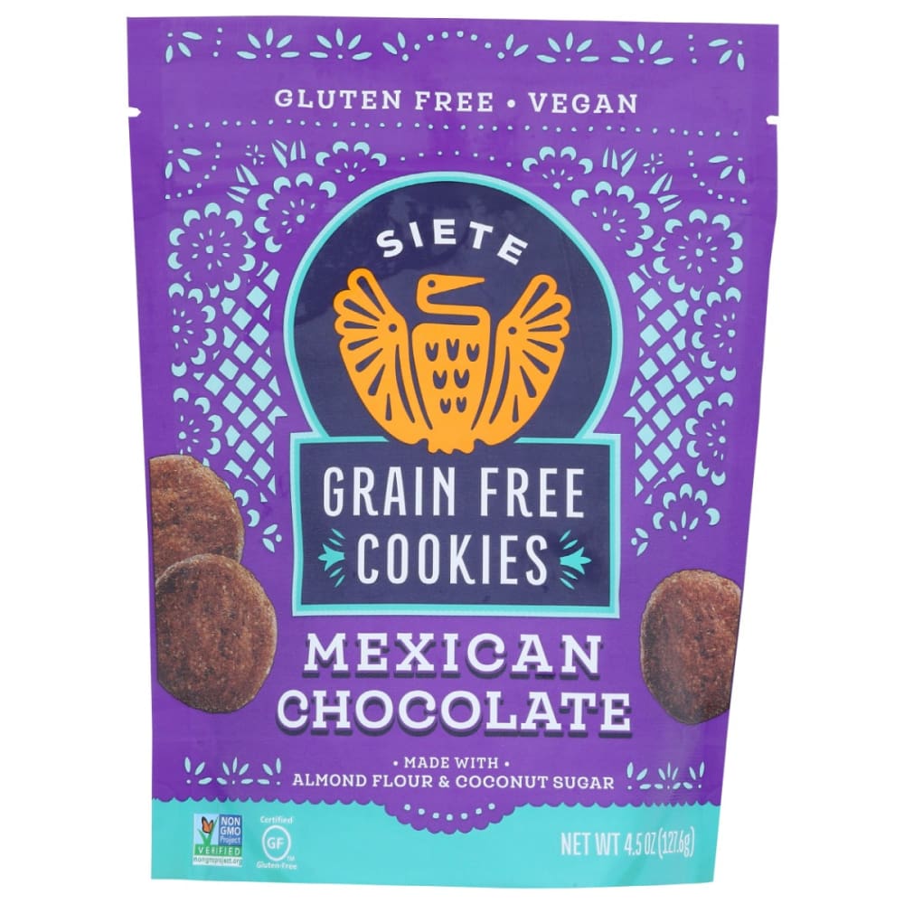 SIETE: Mexican Chocolate Cookies 4.5 oz (Pack of 5) - SIETE