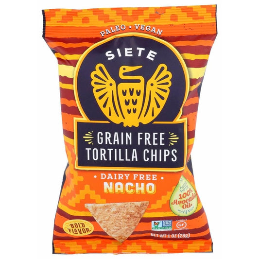 SIETE SIETE Nacho Grain Free Tortilla Chips, 1 oz