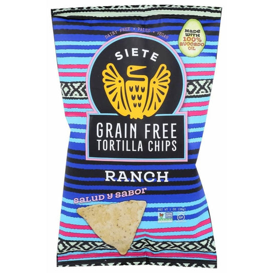 SIETE SIETE Ranch Grain Free Tortilla Chips, 1 oz