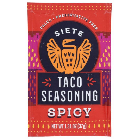 SIETE SIETE Seasoning Taco Spicy, 1.3 oz