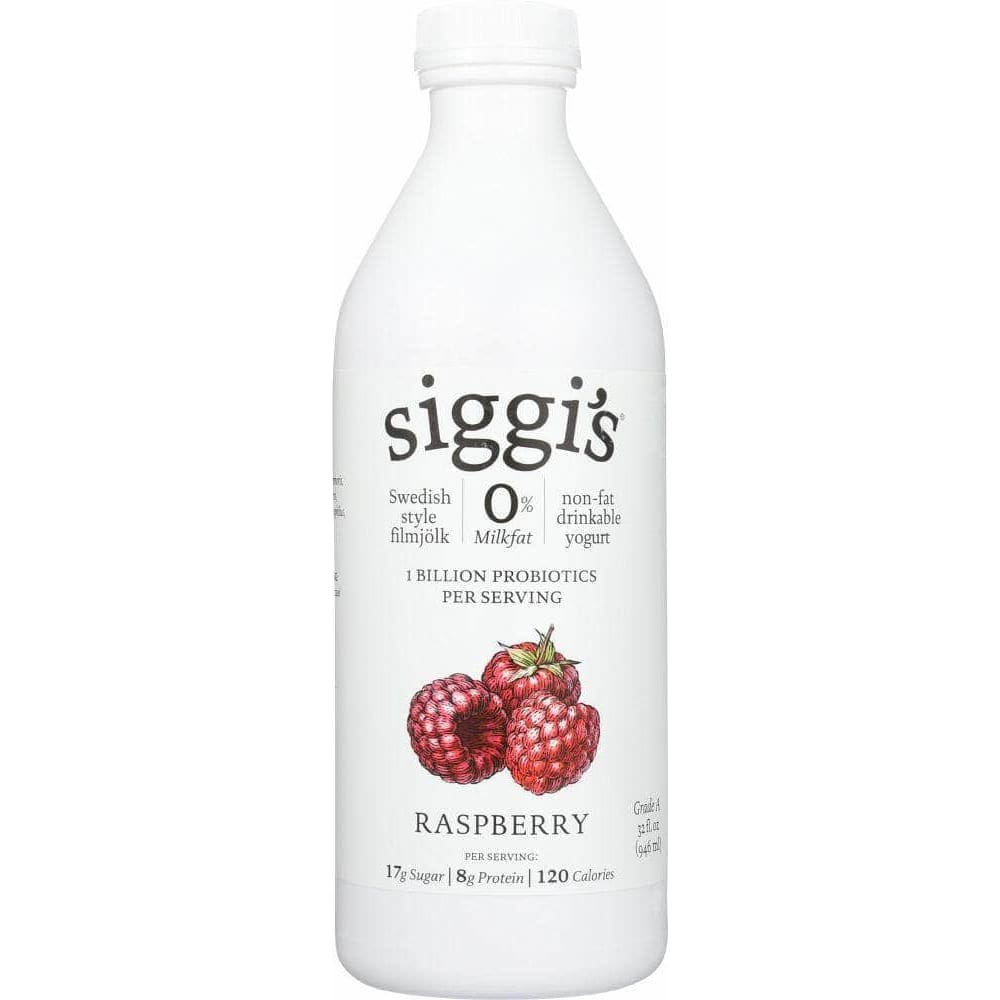 Siggis Siggis Raspberry Filmjolk Non Fat Drinkable Yogurt, 32 oz