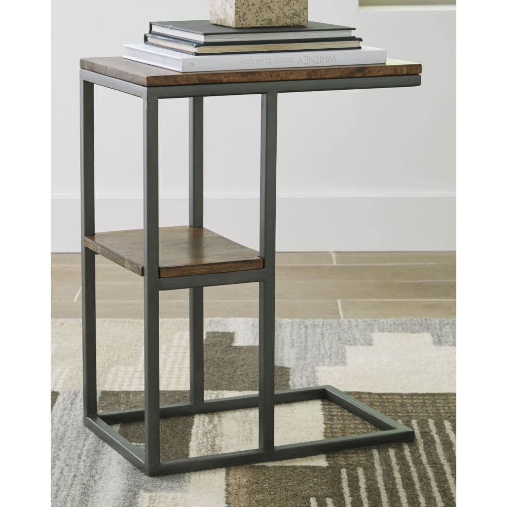 Signature Design by Ashley Forestmin Accent Table - Black - Home/Furniture/Living Room Furniture/Accent Furniture/Accent & Coffee Tables/ -