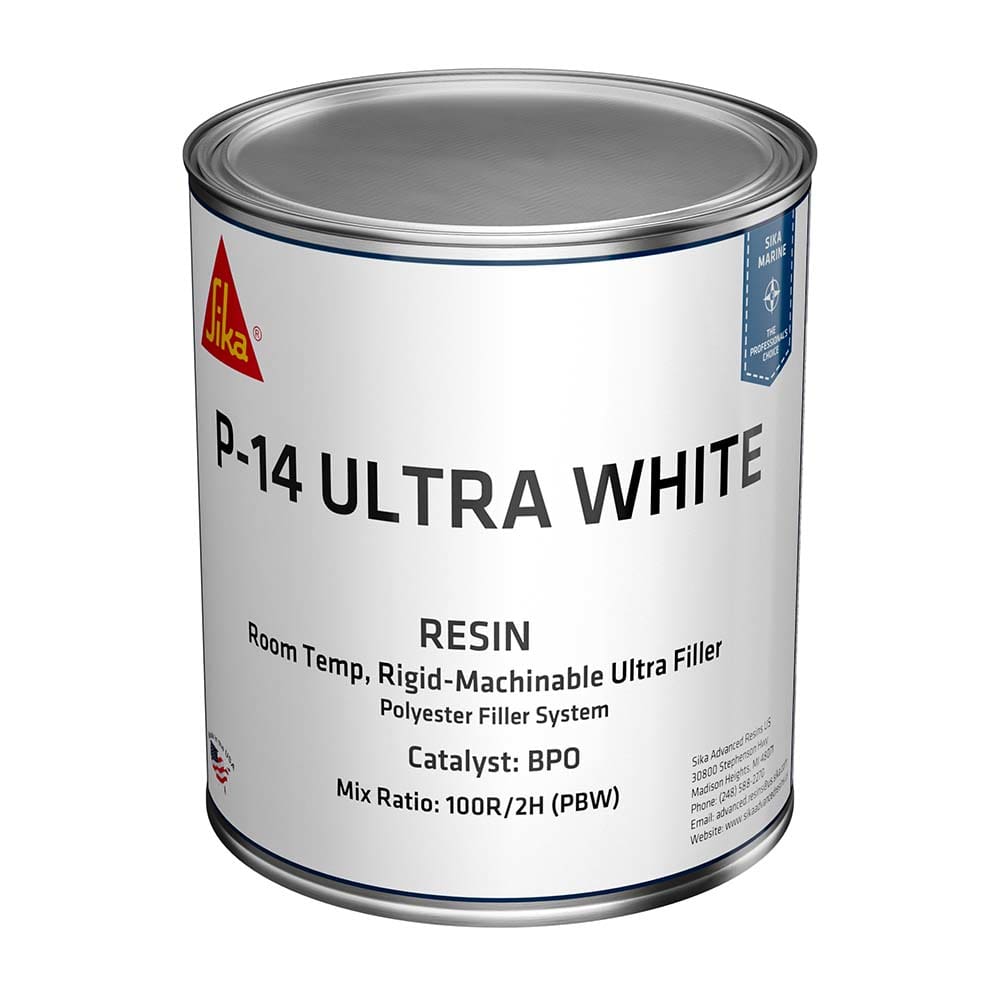 Sika SikaBiresin® AP014 Polyester Fairing Compound White Base Quart Can BPO Hardener Required - Boat Outfitting | Adhesive/Sealants - Sika