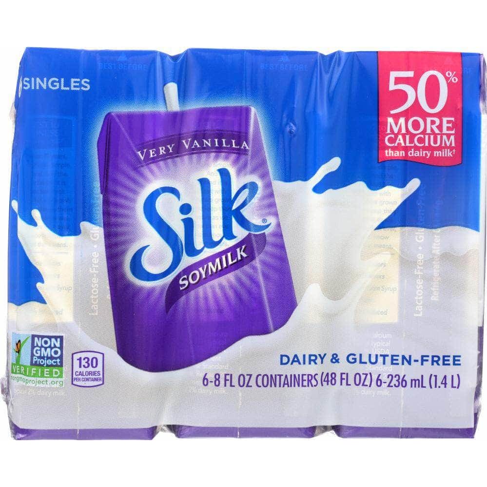 Silk Silk Very Vanilla Soymilk Pack of 6, 48 oz