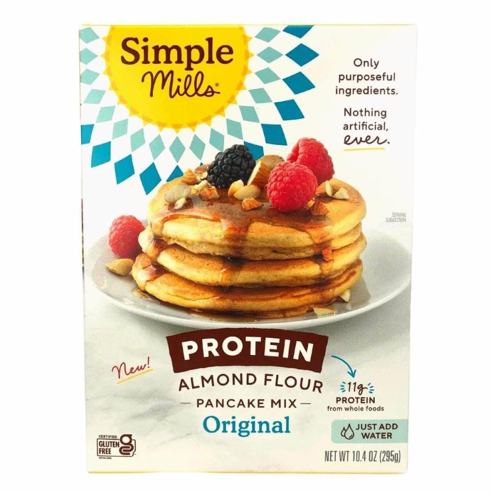 SIMPLE MILLS Grocery > Cooking & Baking > Flours SIMPLE MILLS: Almond Flour Original Protein Pancake Mix, 10.4 oz