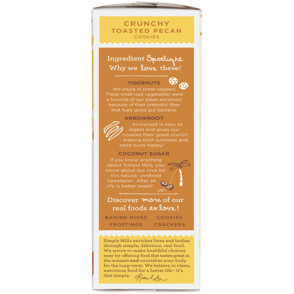 Simple Mills Simple Mills COOKIES CRNCHY TSTD PECAN (5.500 OZ)