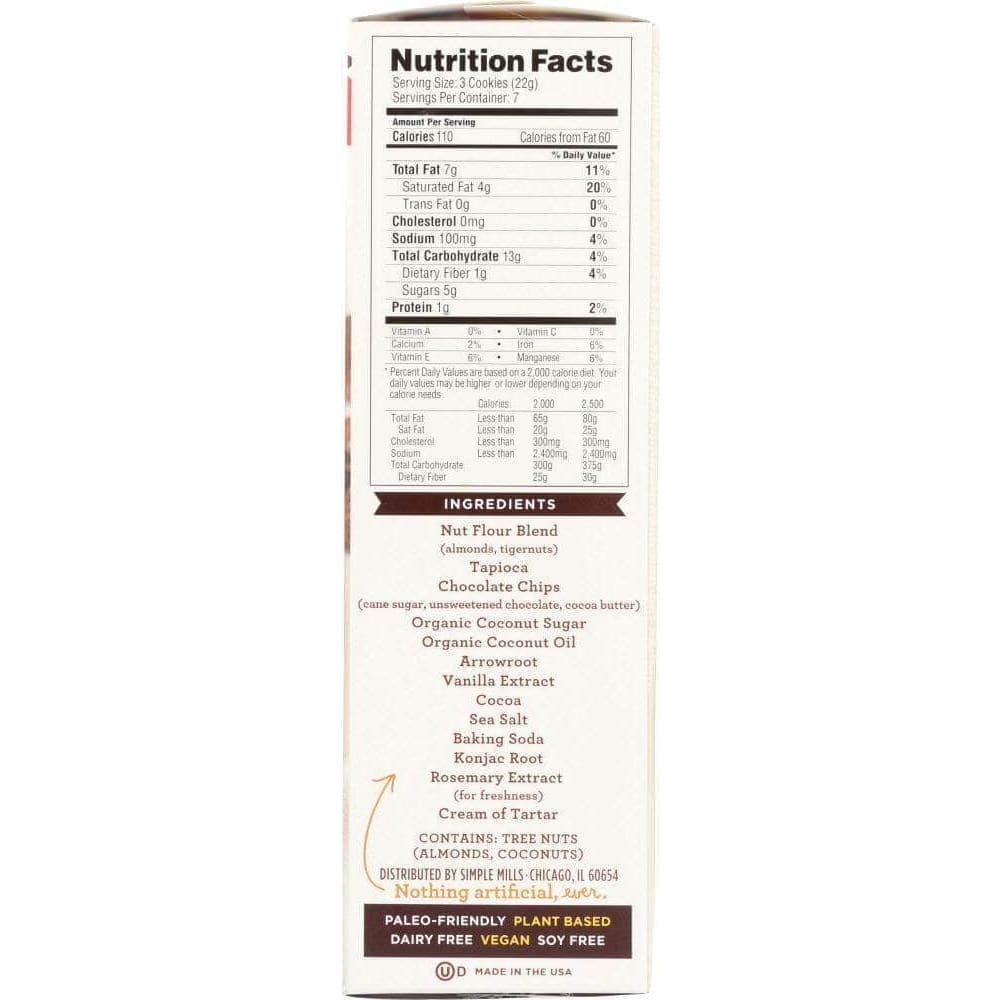 Simple Mills Simple Mills COOKIES CRNCHY DBL CHOC C (5.500 OZ)