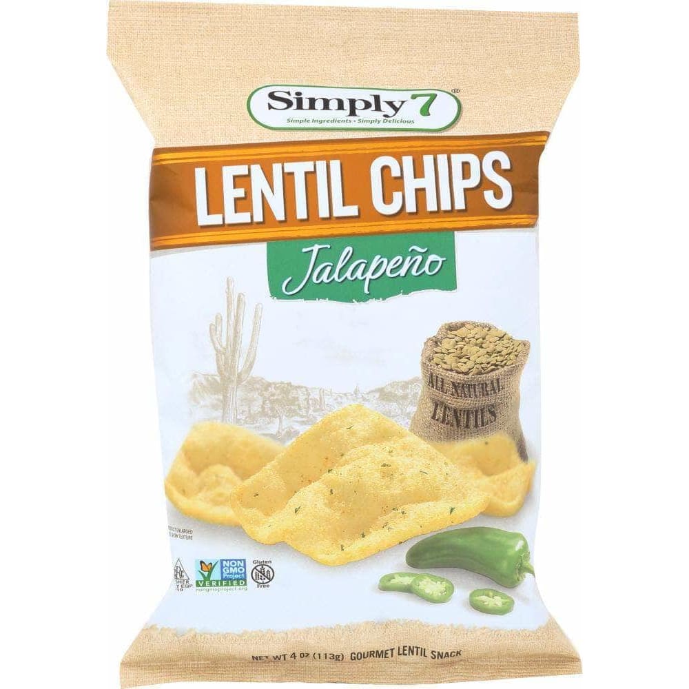 Simply 7 Simply 7 Lentil Chips Jalapeño Naturally Spicy, 4 oz