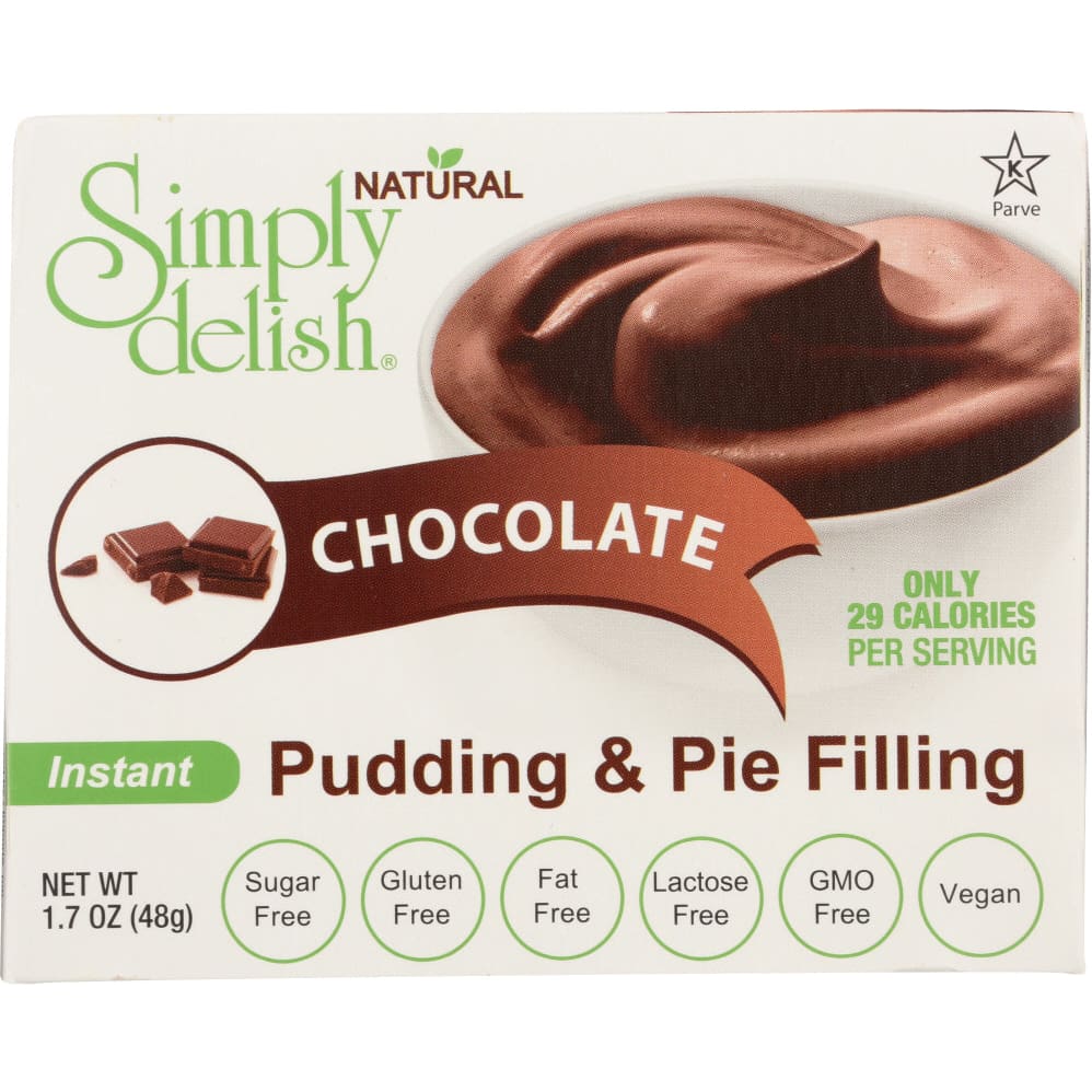 SIMPLY DELISH: MIX PDDNG PIE CHOC NSGR (1.700 OZ) (Pack of 6) - MONTHLY SPECIALS > Chocolate Desserts and Sweets - SIMPLY DELISH