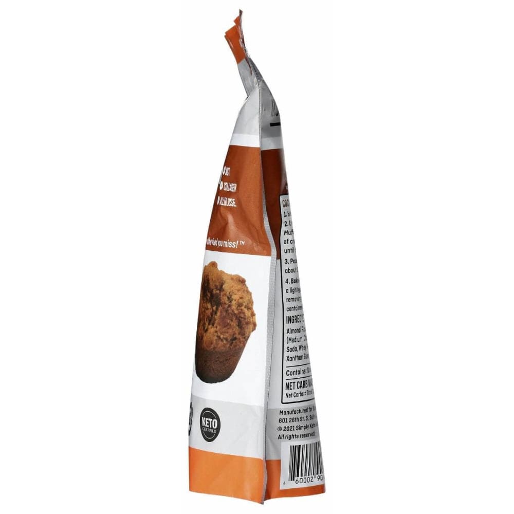 SIMPLY KETO NUTRITION Grocery > Cooking & Baking > Baking Ingredients SIMPLY KETO NUTRITION: Low Carb and Keto Friendly Cinnamon Swirl Muffin Mix, 11 oz