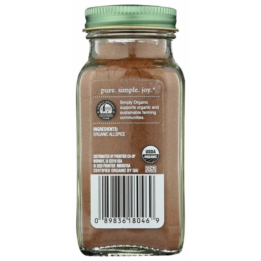 SIMPLY ORGANIC Simply Organic Allspice, 2.57 Oz