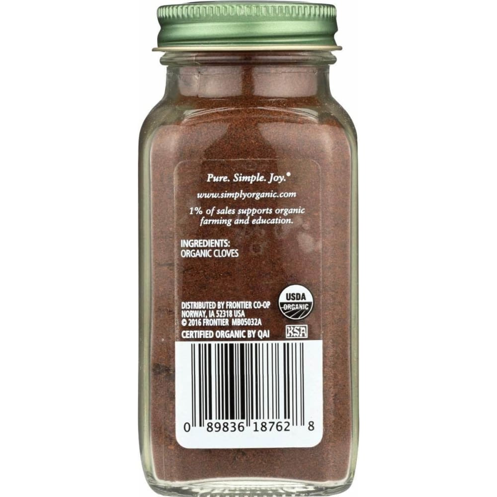 SIMPLY ORGANIC Simply Organic Clove Grnd Org, 2.82 Oz