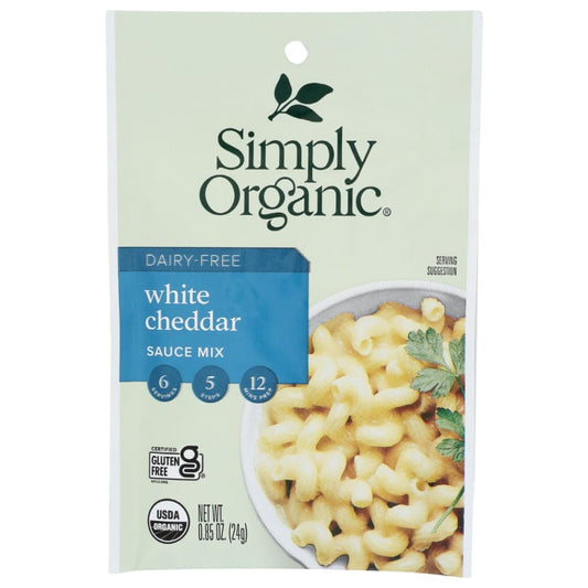 SIMPLY ORGANIC: Dairy Free White Cheddar Sauce 0.85 oz (Pack of 6) - Meal Ingredients > Sauces - SIMPLY ORGANIC