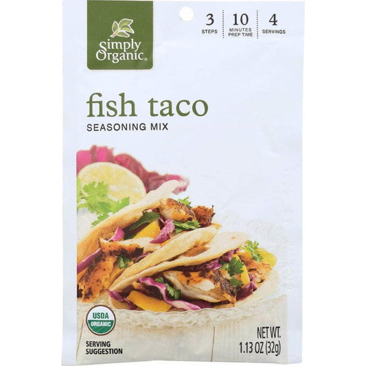 SIMPLY ORGANIC Simply Organic Fish Taco Seasoning Mix, 1.13 Oz