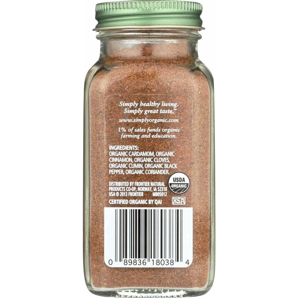 Simply Organic Simply Organic Garam Masala, 3 oz