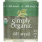 Simply Organic Simply Organic Mini Dill Weed, .14 oz